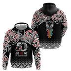 Kia Kaha Te Reo Maori Zip Hoodie 50 Years Mo Ake Tonu Te Reo - Aussie Hoodie