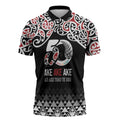 Kia Kaha Te Reo Maori Zipper Polo Shirt 50 Years Mo Ake Tonu Te Reo - Aussie Hoodie