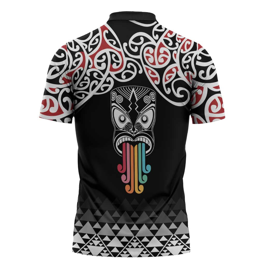 Kia Kaha Te Reo Maori Zipper Polo Shirt 50 Years Mo Ake Tonu Te Reo - Aussie Hoodie