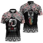 Kia Kaha Te Reo Maori Zipper Polo Shirt 50 Years Mo Ake Tonu Te Reo - Aussie Hoodie