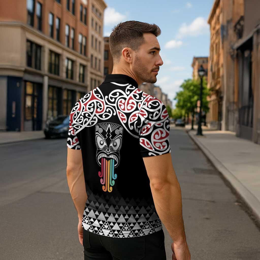 Kia Kaha Te Reo Maori Zipper Polo Shirt 50 Years Mo Ake Tonu Te Reo - Aussie Hoodie