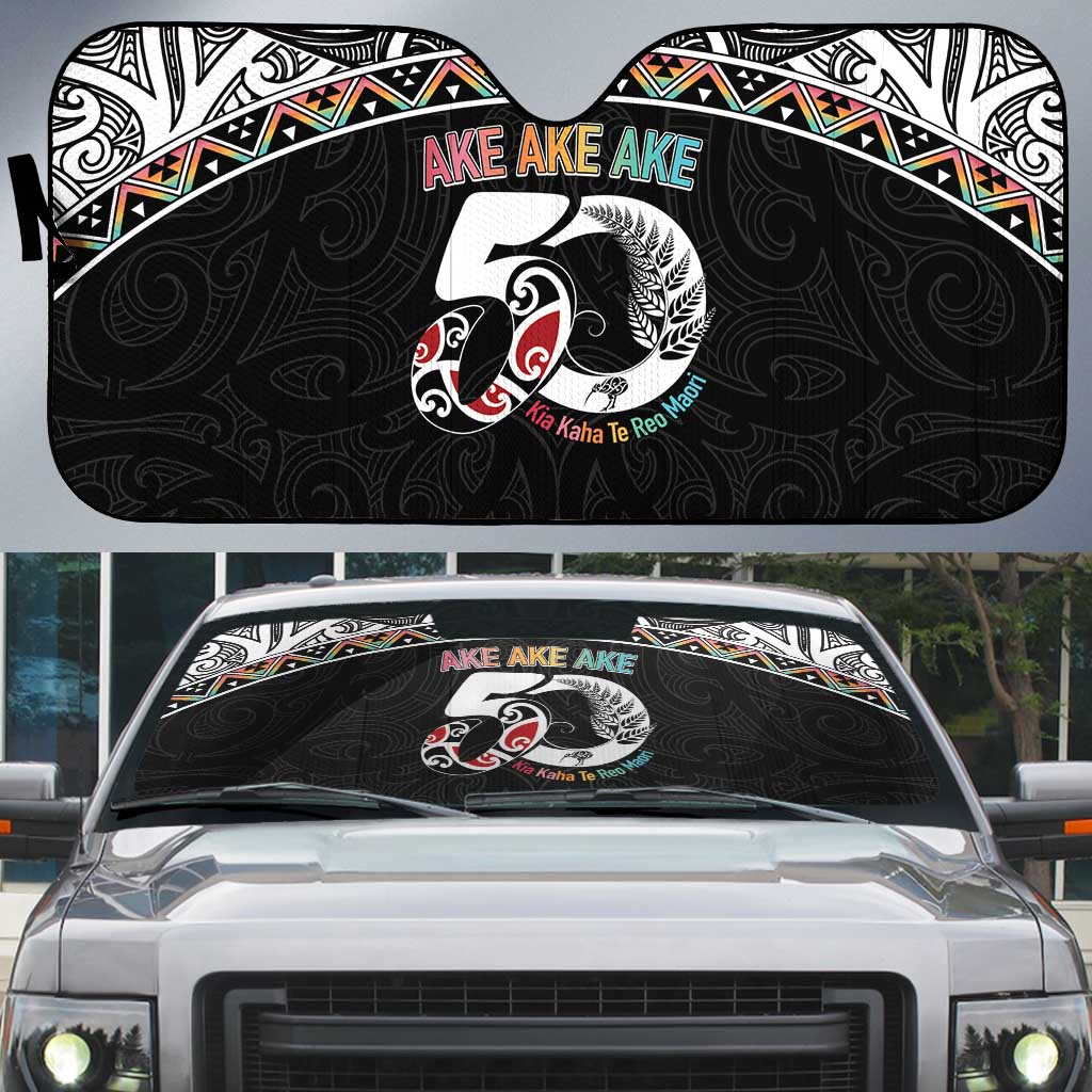 50 Years Kia Kaha Te Reo Maori Auto Sun Shade Ake Ake Ake! - Aussie Hoodie