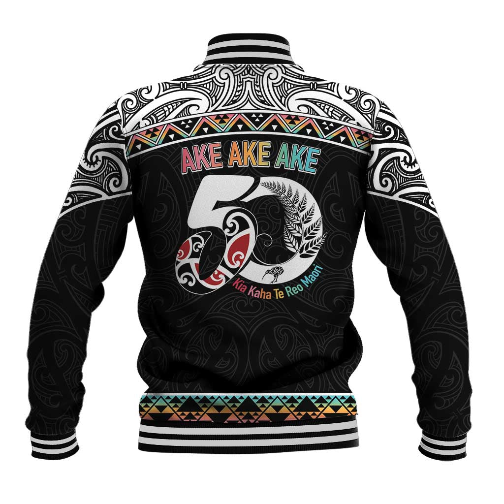 50 Years Kia Kaha Te Reo Maori Baseball Jacket Ake Ake Ake! - Aussie Hoodie