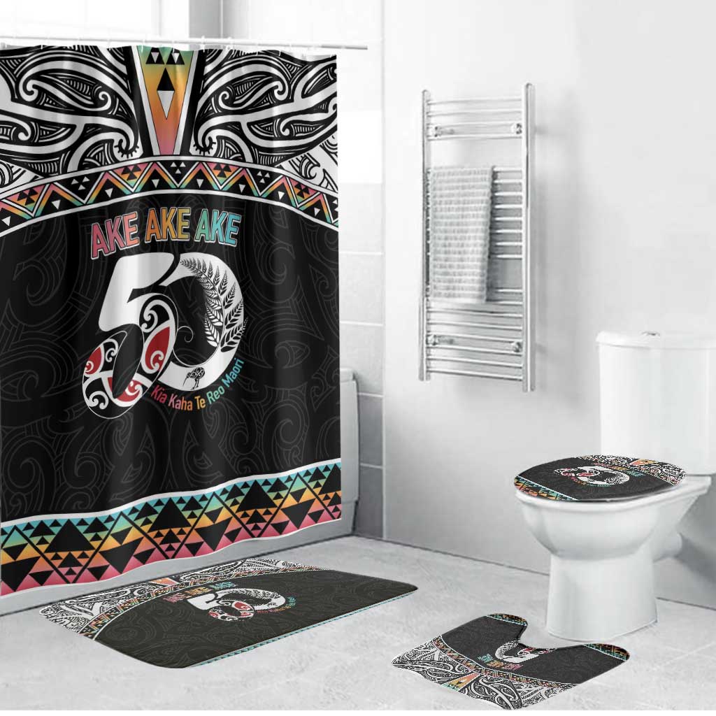 50 Years Kia Kaha Te Reo Maori Bathroom Set Ake Ake Ake! - Aussie Hoodie