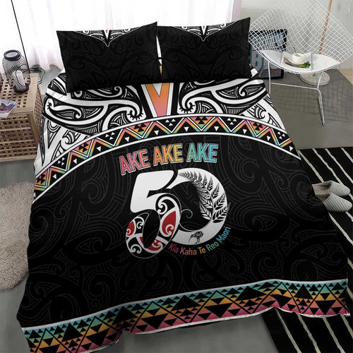 50 Years Kia Kaha Te Reo Maori Bedding Set Ake Ake Ake! - Aussie Hoodie