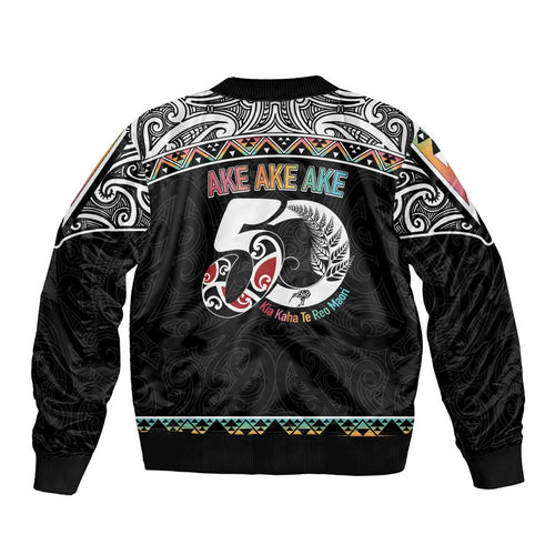 50 Years Kia Kaha Te Reo Maori Bomber Jacket Ake Ake Ake! - Aussie Hoodie