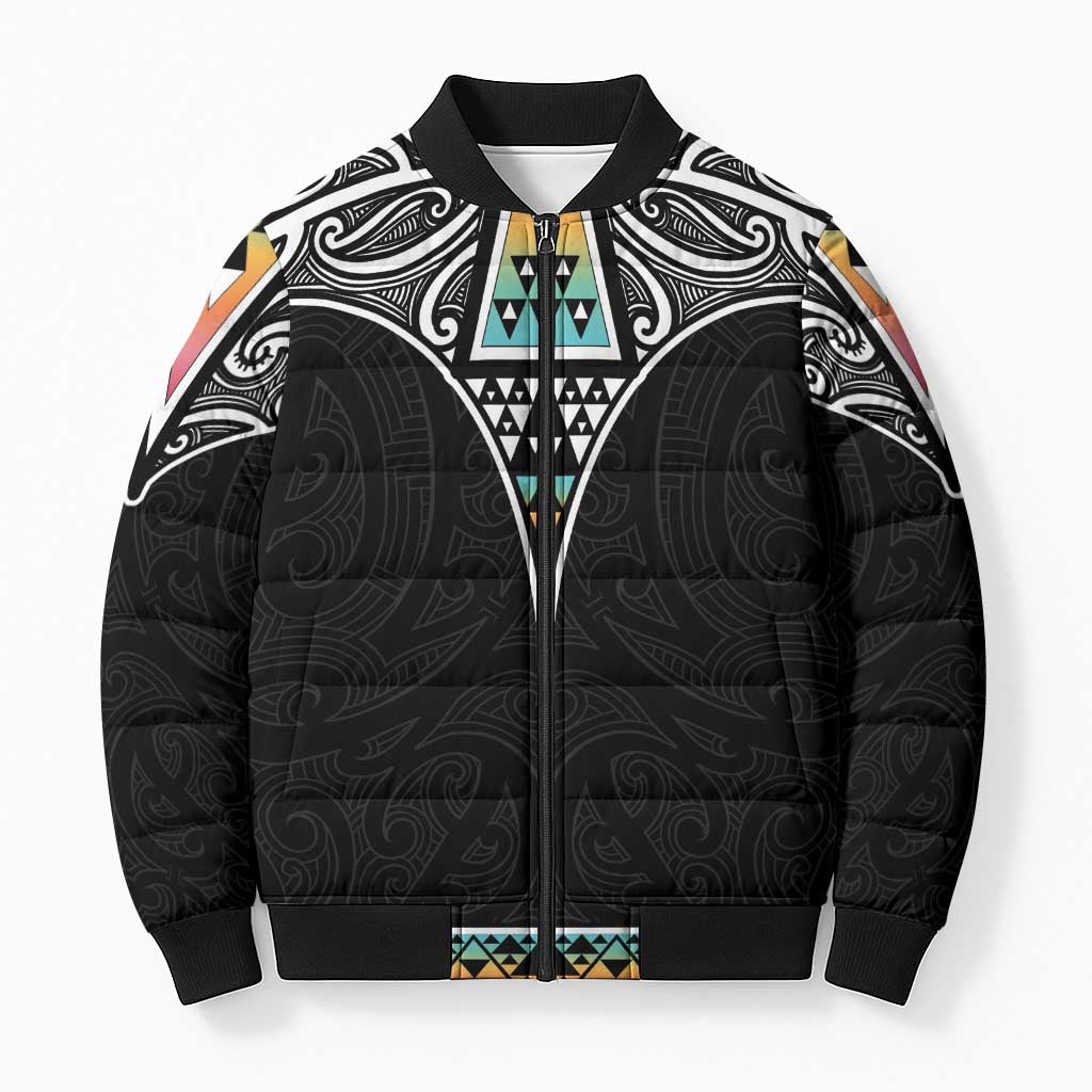 50 Years Kia Kaha Te Reo Maori Bomber Puffer Jacket Ake Ake Ake! - Aussie Hoodie