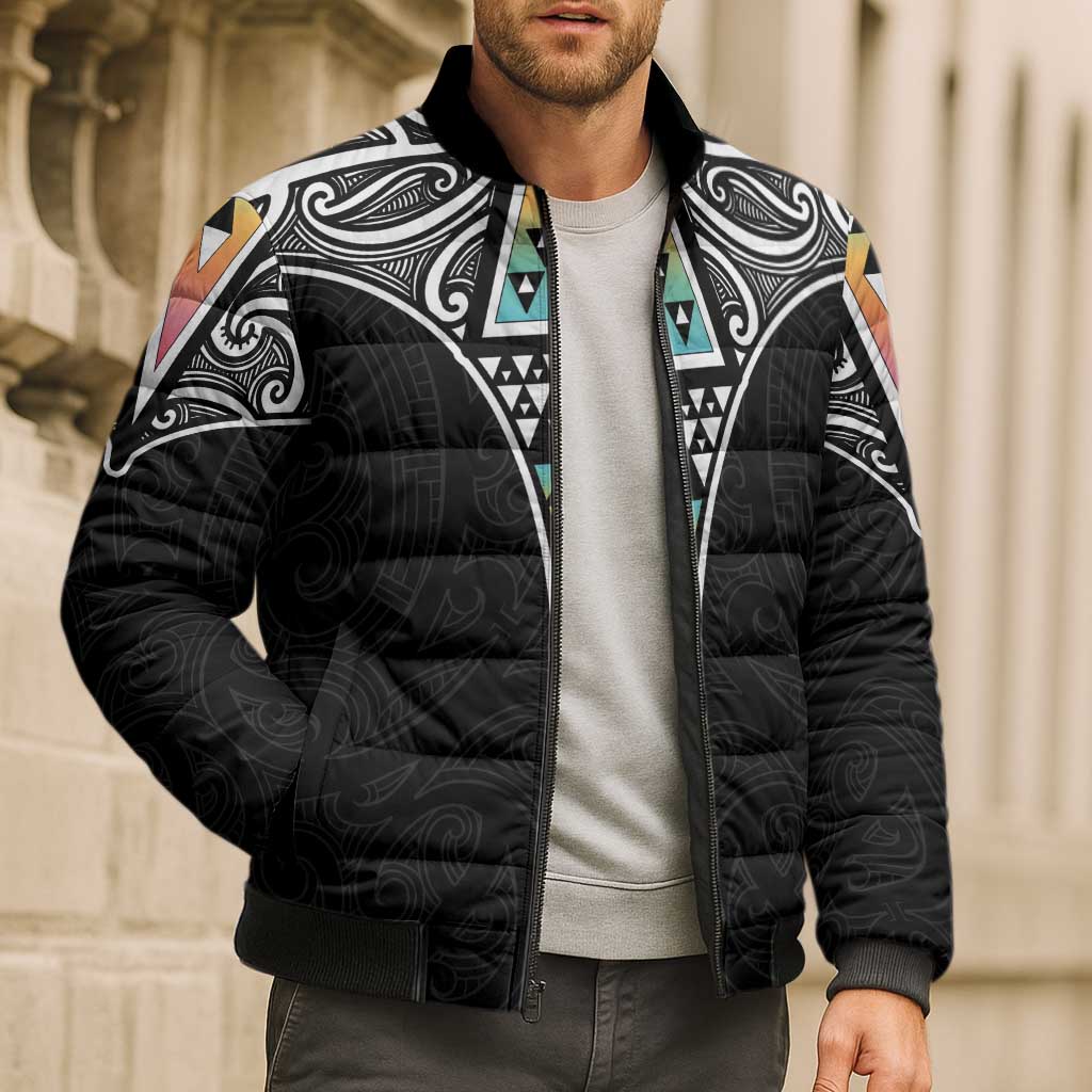 50 Years Kia Kaha Te Reo Maori Bomber Puffer Jacket Ake Ake Ake! - Aussie Hoodie