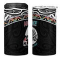 50 Years Kia Kaha Te Reo Maori 4 in 1 Can Cooler Tumbler Ake Ake Ake! - Aussie Hoodie