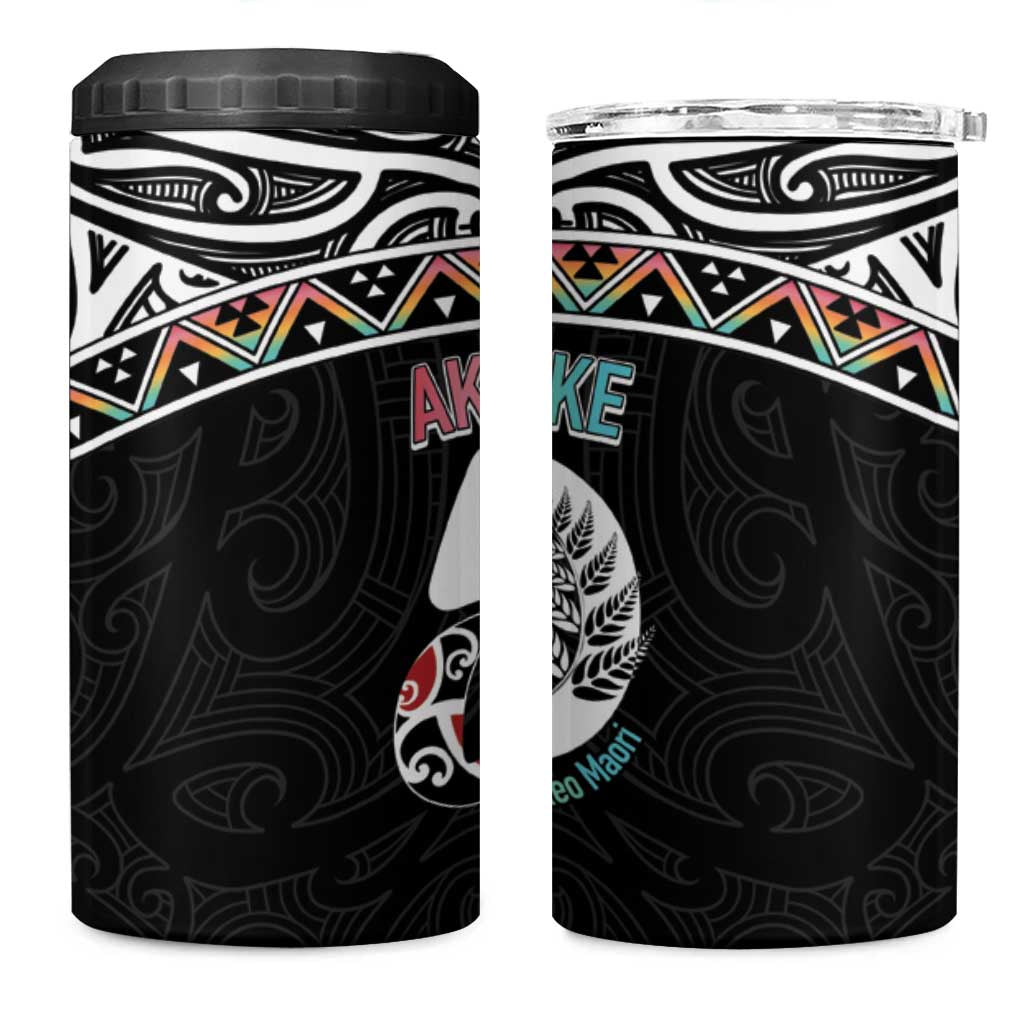 50 Years Kia Kaha Te Reo Maori 4 in 1 Can Cooler Tumbler Ake Ake Ake! - Aussie Hoodie