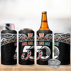 50 Years Kia Kaha Te Reo Maori 4 in 1 Can Cooler Tumbler Ake Ake Ake! - Aussie Hoodie