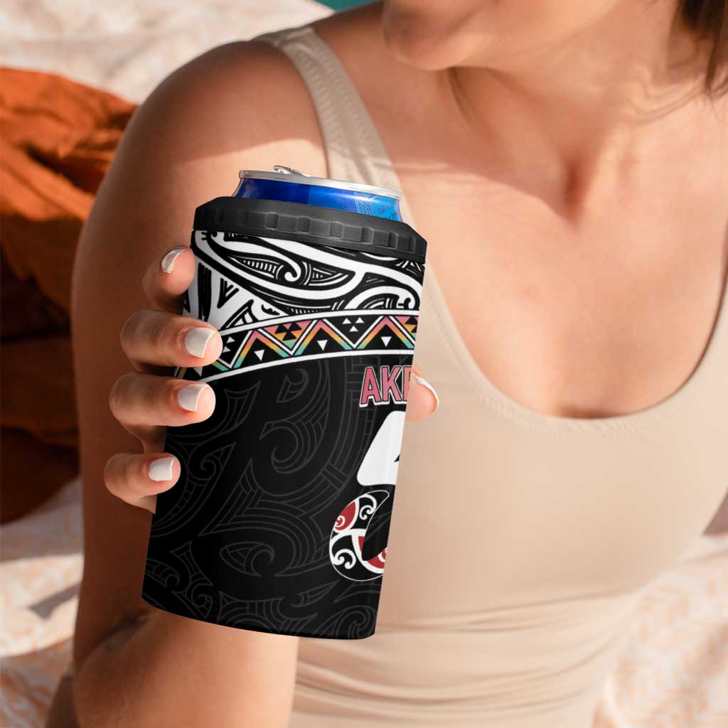 50 Years Kia Kaha Te Reo Maori 4 in 1 Can Cooler Tumbler Ake Ake Ake! - Aussie Hoodie