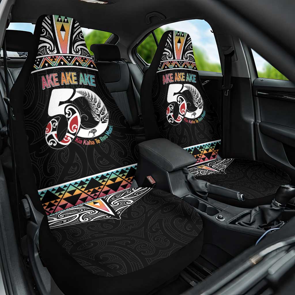 50 Years Kia Kaha Te Reo Maori Car Seat Cover Ake Ake Ake! - Aussie Hoodie