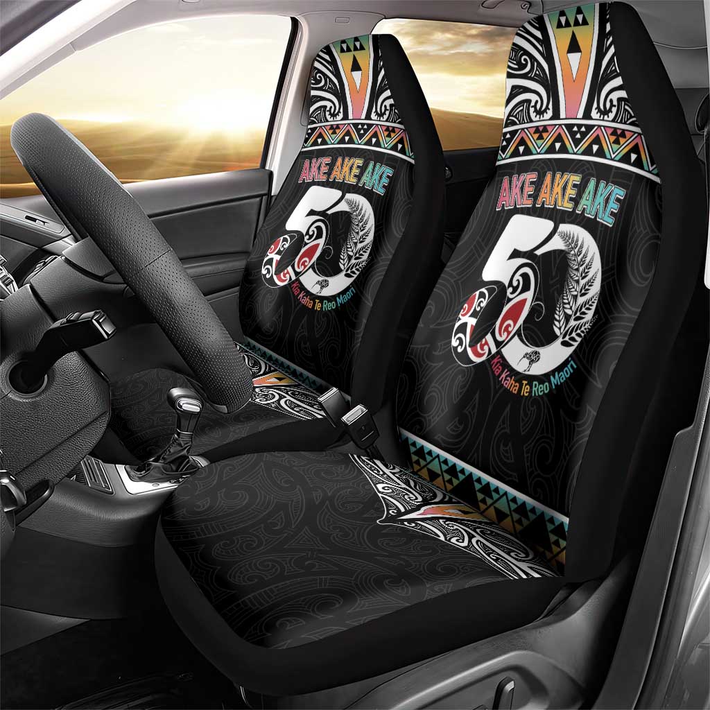 50 Years Kia Kaha Te Reo Maori Car Seat Cover Ake Ake Ake! - Aussie Hoodie