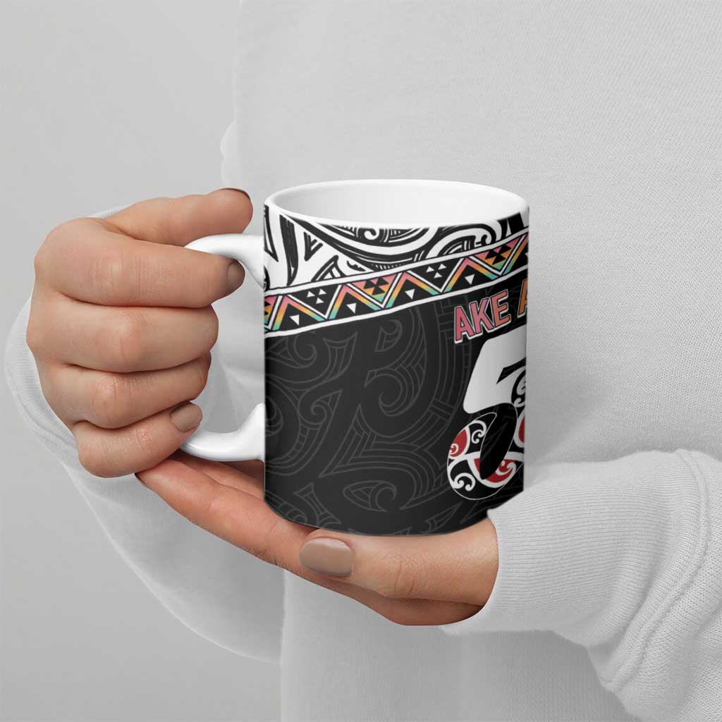 50 Years Kia Kaha Te Reo Maori Ceramic Mug Ake Ake Ake! - Aussie Hoodie