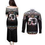 50 Years Kia Kaha Te Reo Maori Couples Matching Puletasi and Long Sleeve Button Shirt Ake Ake Ake! - Aussie Hoodie
