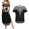 50 Years Kia Kaha Te Reo Maori Couples Matching Summer Maxi Dress and Hawaiian Shirt Ake Ake Ake! - Aussie Hoodie