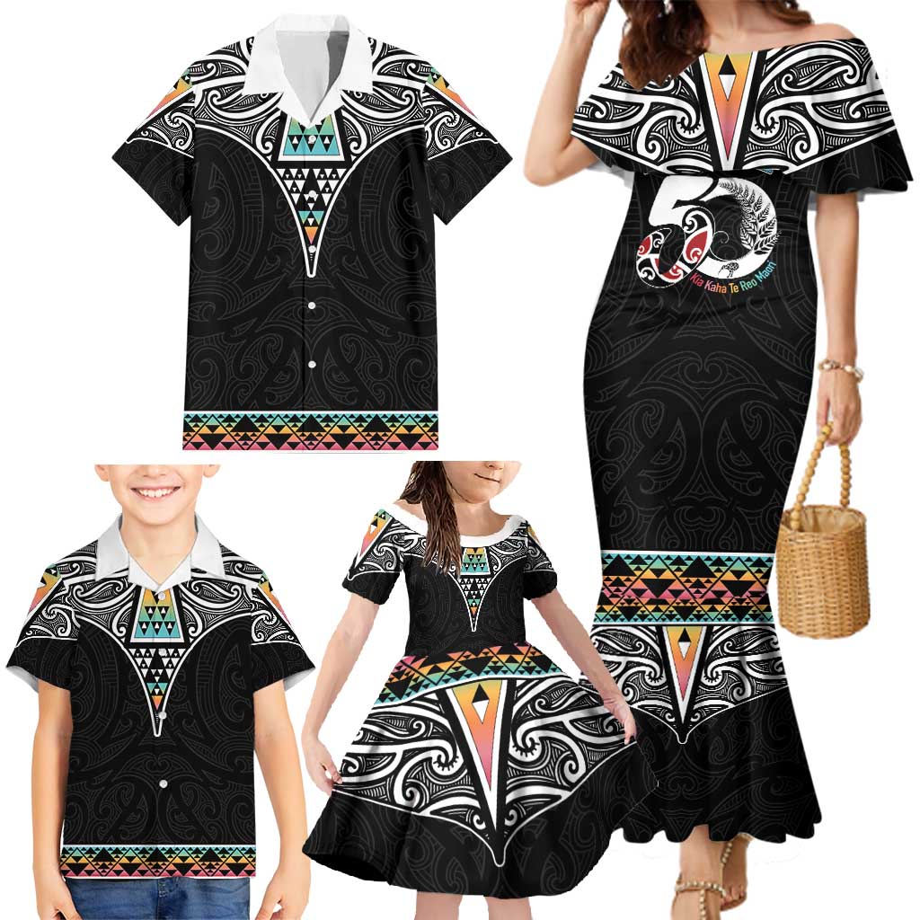 50 Years Kia Kaha Te Reo Maori Family Matching Mermaid Dress and Hawaiian Shirt Ake Ake Ake! - Aussie Hoodie