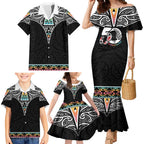 50 Years Kia Kaha Te Reo Maori Family Matching Mermaid Dress and Hawaiian Shirt Ake Ake Ake! - Aussie Hoodie