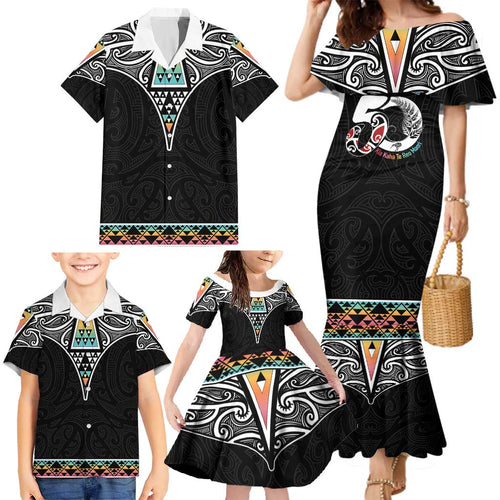 50 Years Kia Kaha Te Reo Maori Family Matching Mermaid Dress and Hawaiian Shirt Ake Ake Ake! - Aussie Hoodie