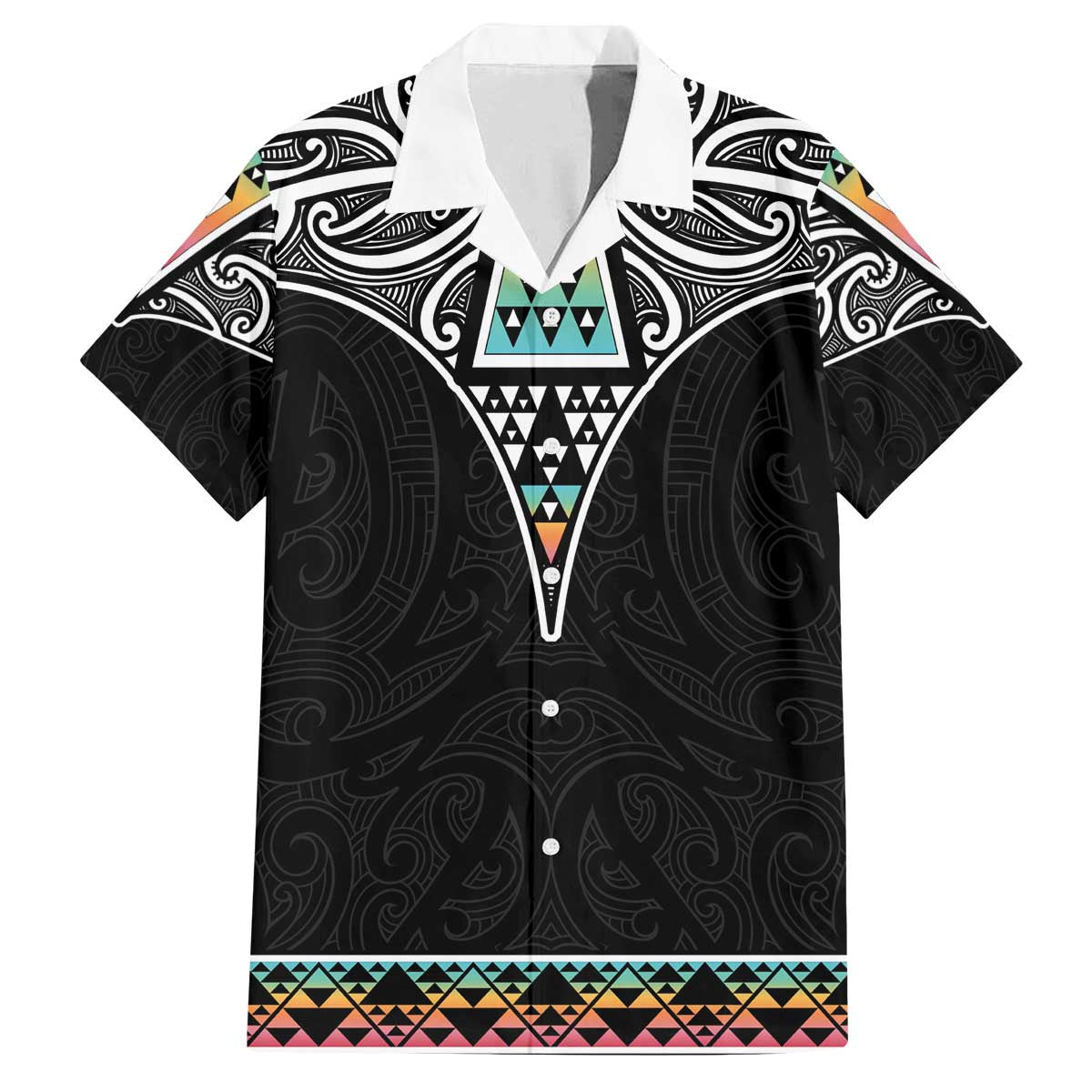 50 Years Kia Kaha Te Reo Maori Family Matching Off The Shoulder Long Sleeve Dress and Hawaiian Shirt Ake Ake Ake! - Aussie Hoodie
