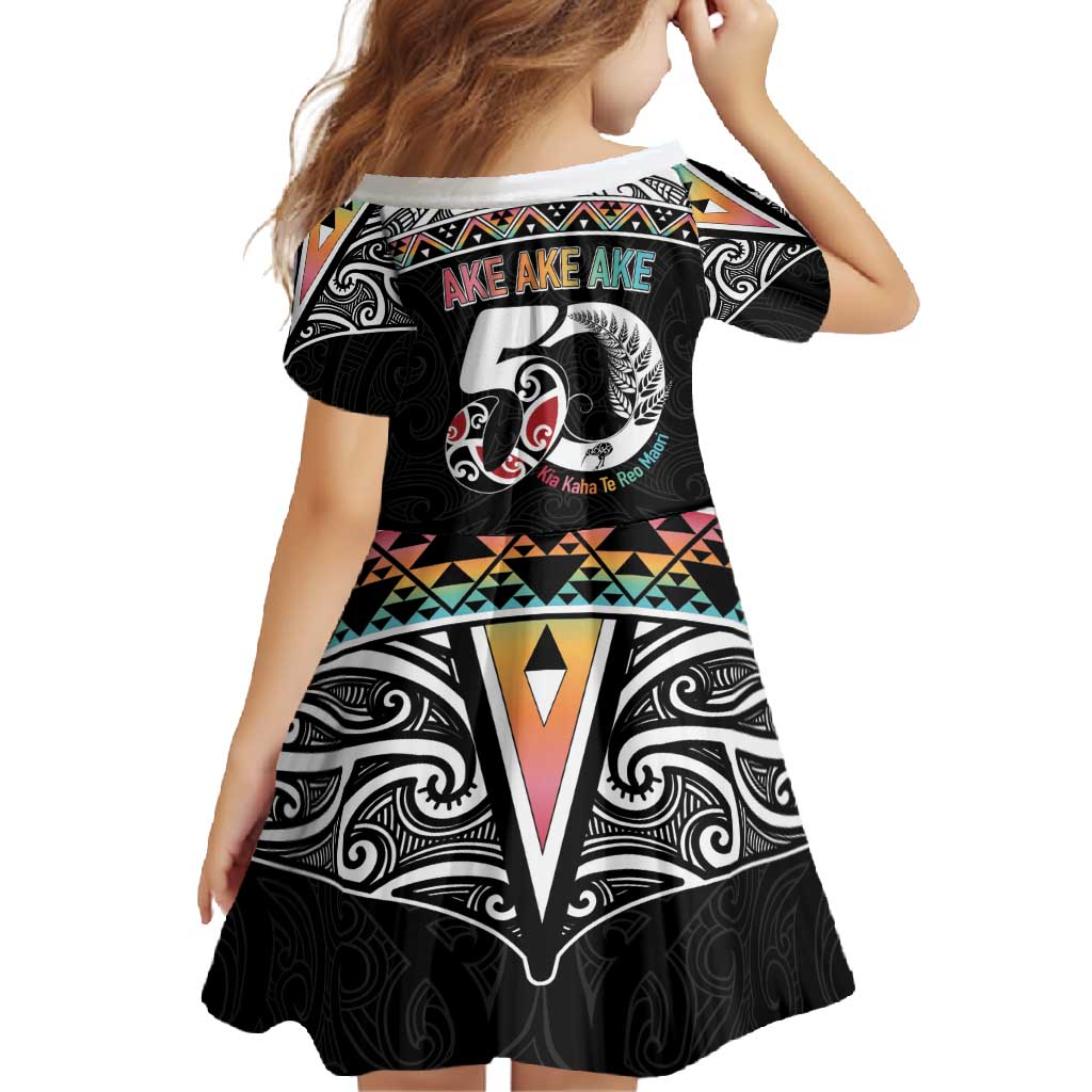 50 Years Kia Kaha Te Reo Maori Family Matching Off Shoulder Maxi Dress and Hawaiian Shirt Ake Ake Ake! - Aussie Hoodie