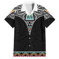 50 Years Kia Kaha Te Reo Maori Family Matching Off Shoulder Maxi Dress and Hawaiian Shirt Ake Ake Ake! - Aussie Hoodie