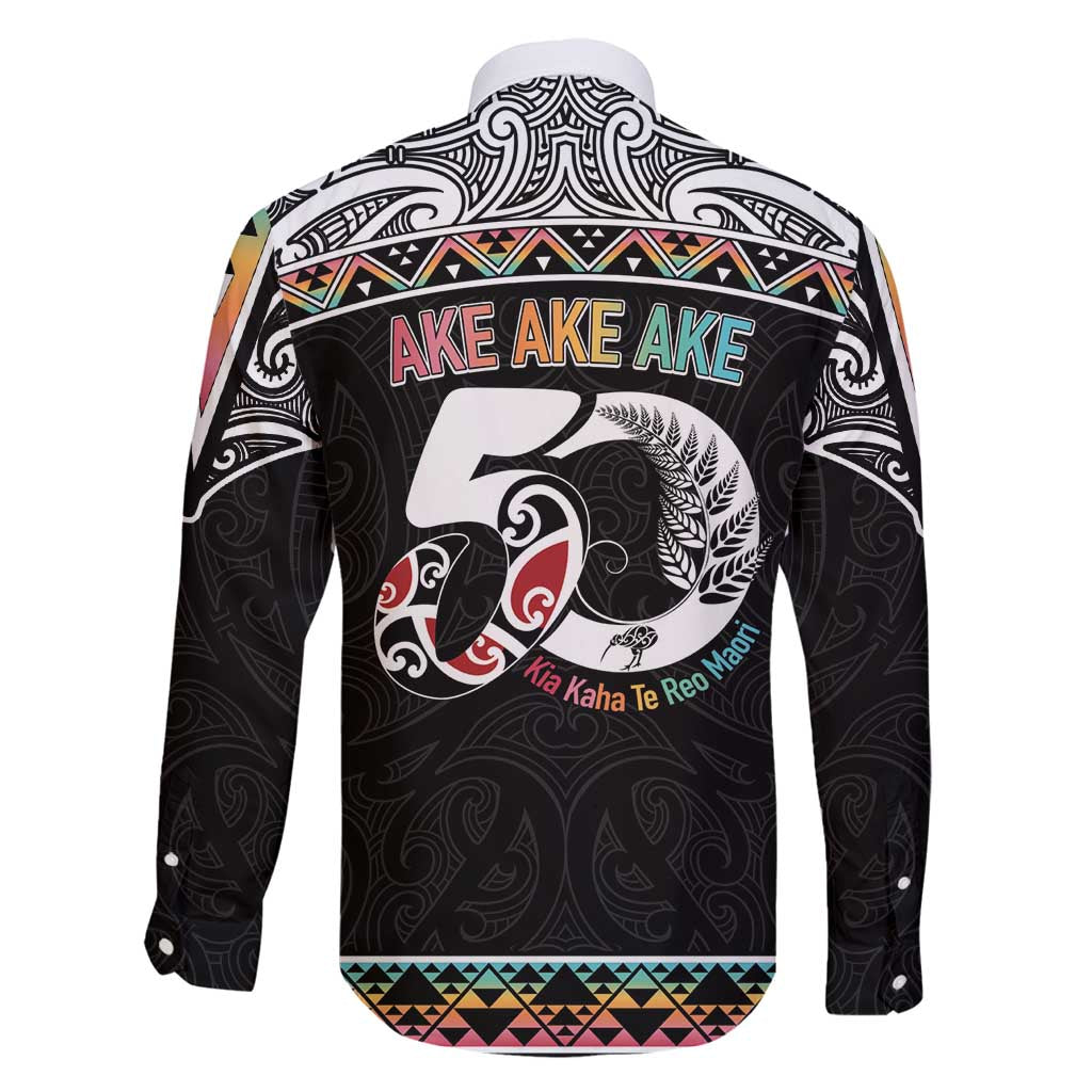 50 Years Kia Kaha Te Reo Maori Family Matching Off Shoulder Maxi Dress and Hawaiian Shirt Ake Ake Ake! - Aussie Hoodie