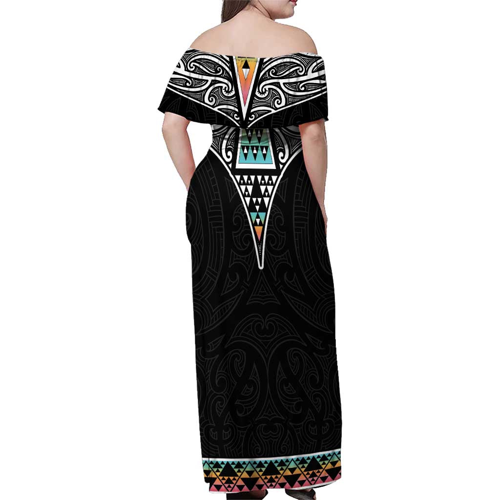 50 Years Kia Kaha Te Reo Maori Family Matching Off Shoulder Maxi Dress and Hawaiian Shirt Ake Ake Ake! - Aussie Hoodie
