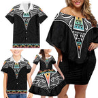 50 Years Kia Kaha Te Reo Maori Family Matching Off Shoulder Short Dress and Hawaiian Shirt Ake Ake Ake! - Aussie Hoodie