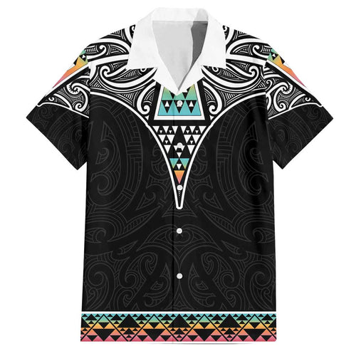 50 Years Kia Kaha Te Reo Maori Family Matching Off Shoulder Short Dress and Hawaiian Shirt Ake Ake Ake! - Aussie Hoodie