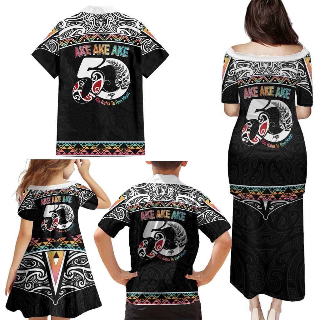 50 Years Kia Kaha Te Reo Maori Family Matching Puletasi and Hawaiian Shirt Ake Ake Ake! - Aussie Hoodie