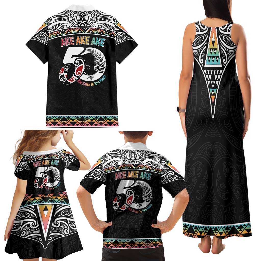 50 Years Kia Kaha Te Reo Maori Family Matching Tank Maxi Dress and Hawaiian Shirt Ake Ake Ake! - Aussie Hoodie