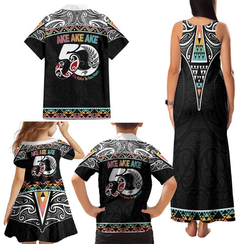 50 Years Kia Kaha Te Reo Maori Family Matching Tank Maxi Dress and Hawaiian Shirt Ake Ake Ake! - Aussie Hoodie