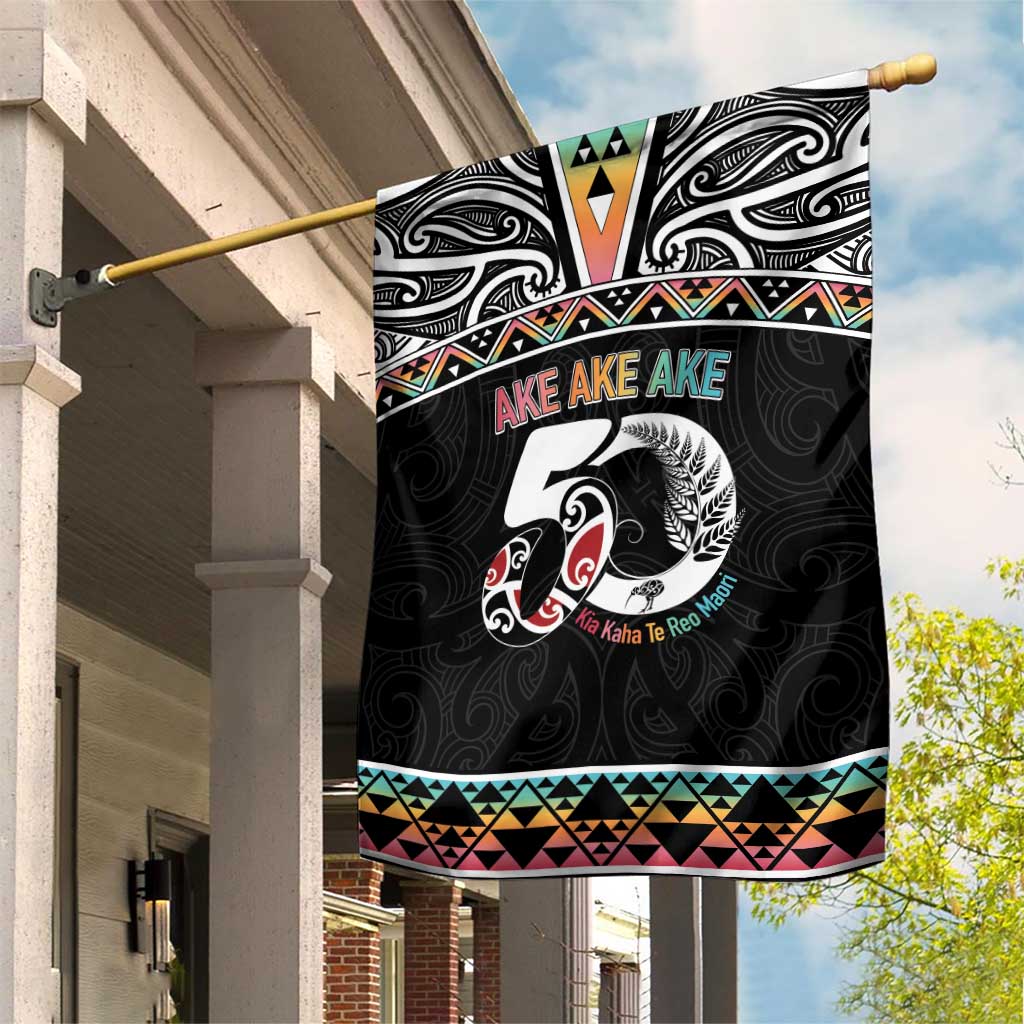 50 Years Kia Kaha Te Reo Maori Garden Flag Ake Ake Ake! - Aussie Hoodie