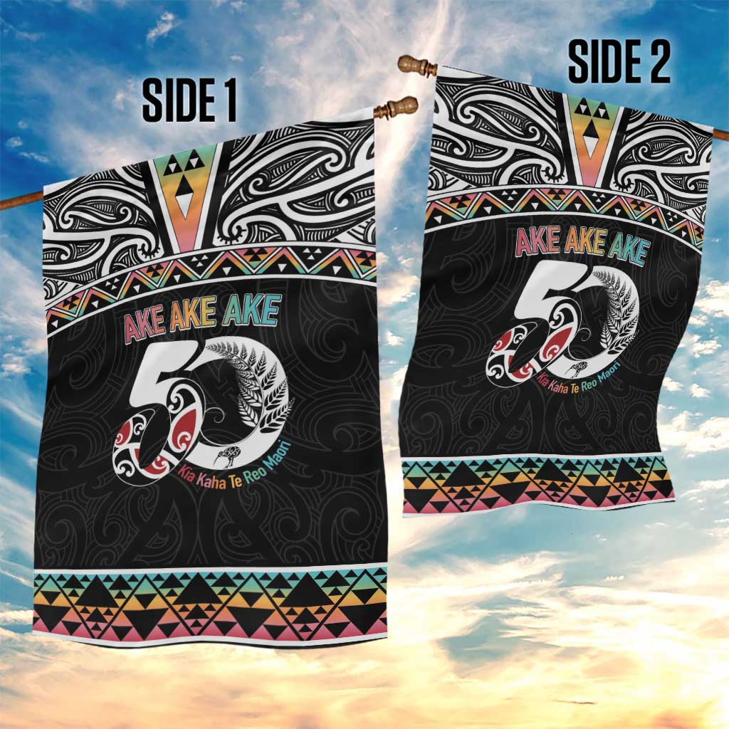 50 Years Kia Kaha Te Reo Maori Garden Flag Ake Ake Ake! - Aussie Hoodie