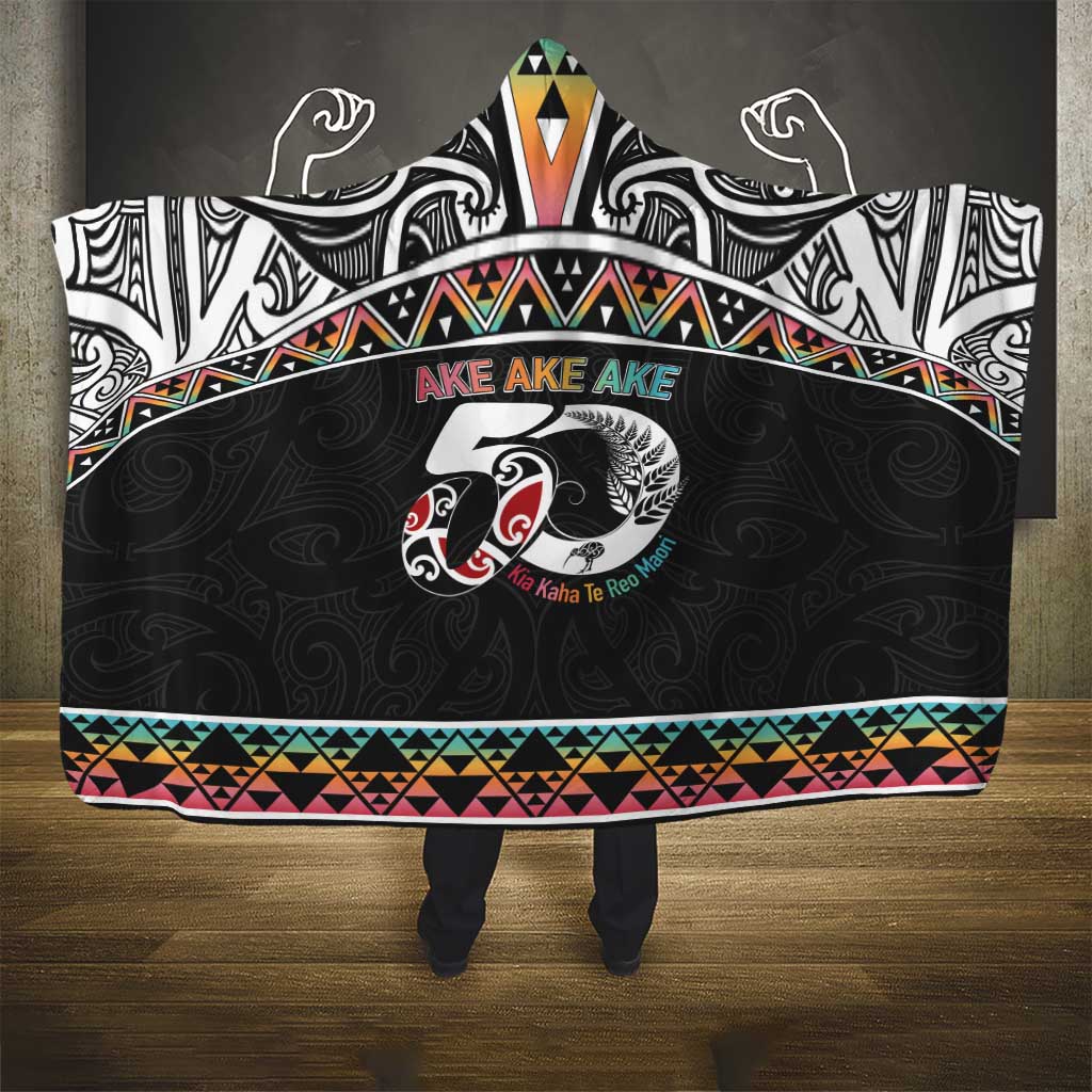 50 Years Kia Kaha Te Reo Maori Hooded Blanket Ake Ake Ake! - Aussie Hoodie