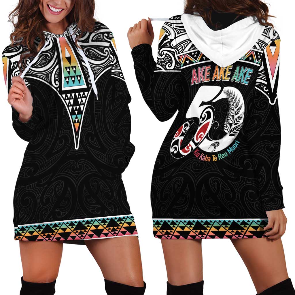 50 Years Kia Kaha Te Reo Maori Hoodie Dress Ake Ake Ake! - Aussie Hoodie