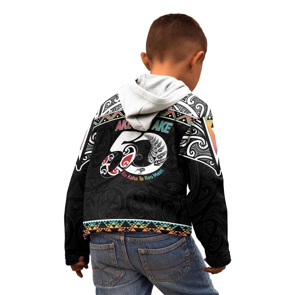 50 Years Kia Kaha Te Reo Maori Kid Hoodie Ake Ake Ake! - Aussie Hoodie