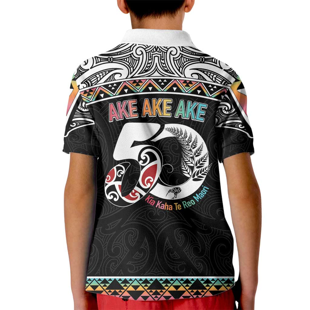 50 Years Kia Kaha Te Reo Maori Kid Polo Shirt Ake Ake Ake! - Aussie Hoodie