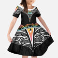 50 Years Kia Kaha Te Reo Maori Kid Short Sleeve Dress Ake Ake Ake! - Aussie Hoodie