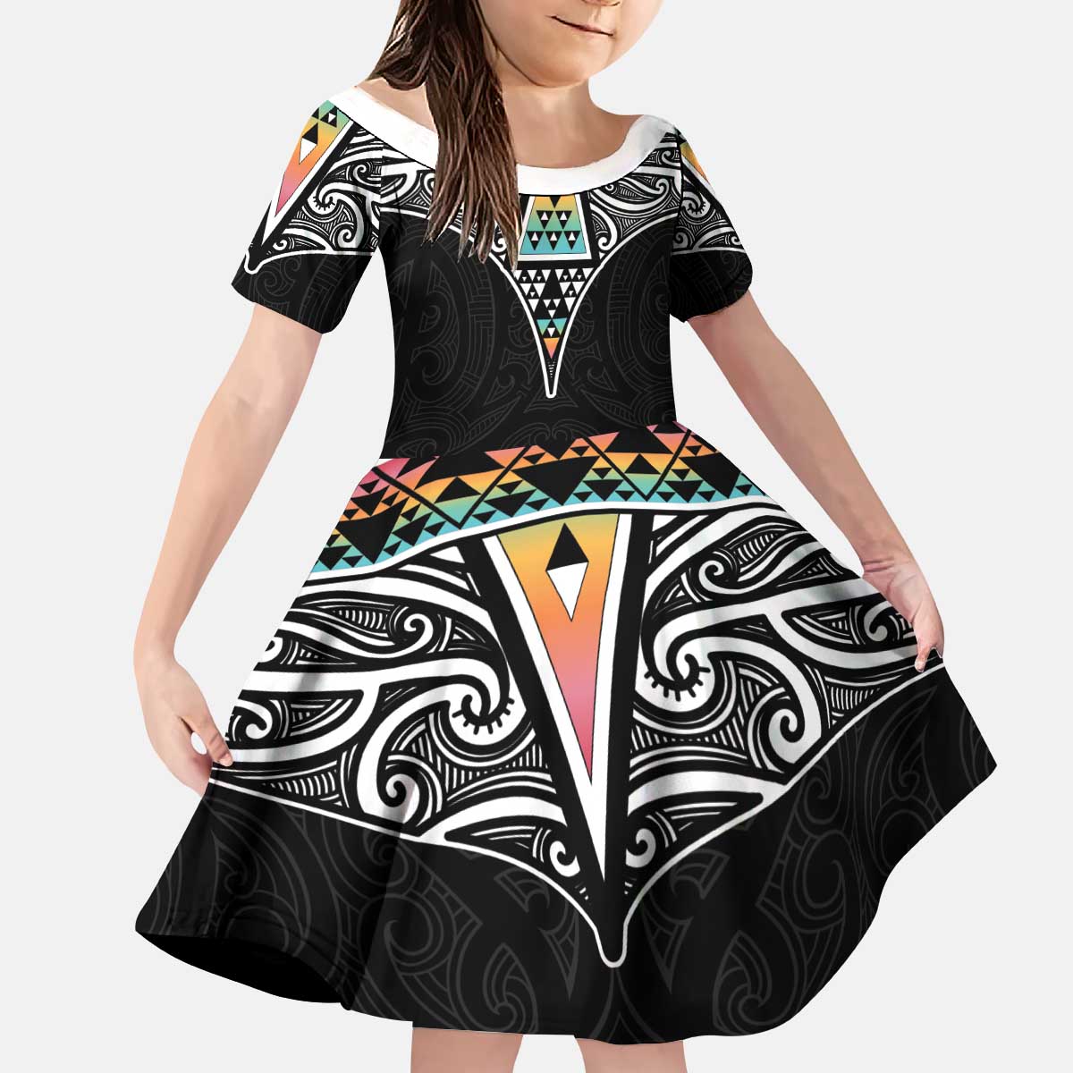 50 Years Kia Kaha Te Reo Maori Kid Short Sleeve Dress Ake Ake Ake! - Aussie Hoodie