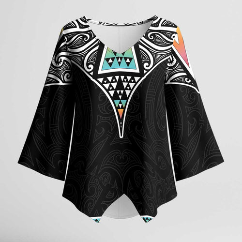 50 Years Kia Kaha Te Reo Maori Kimono Sleeve Blouse Ake Ake Ake! - Aussie Hoodie