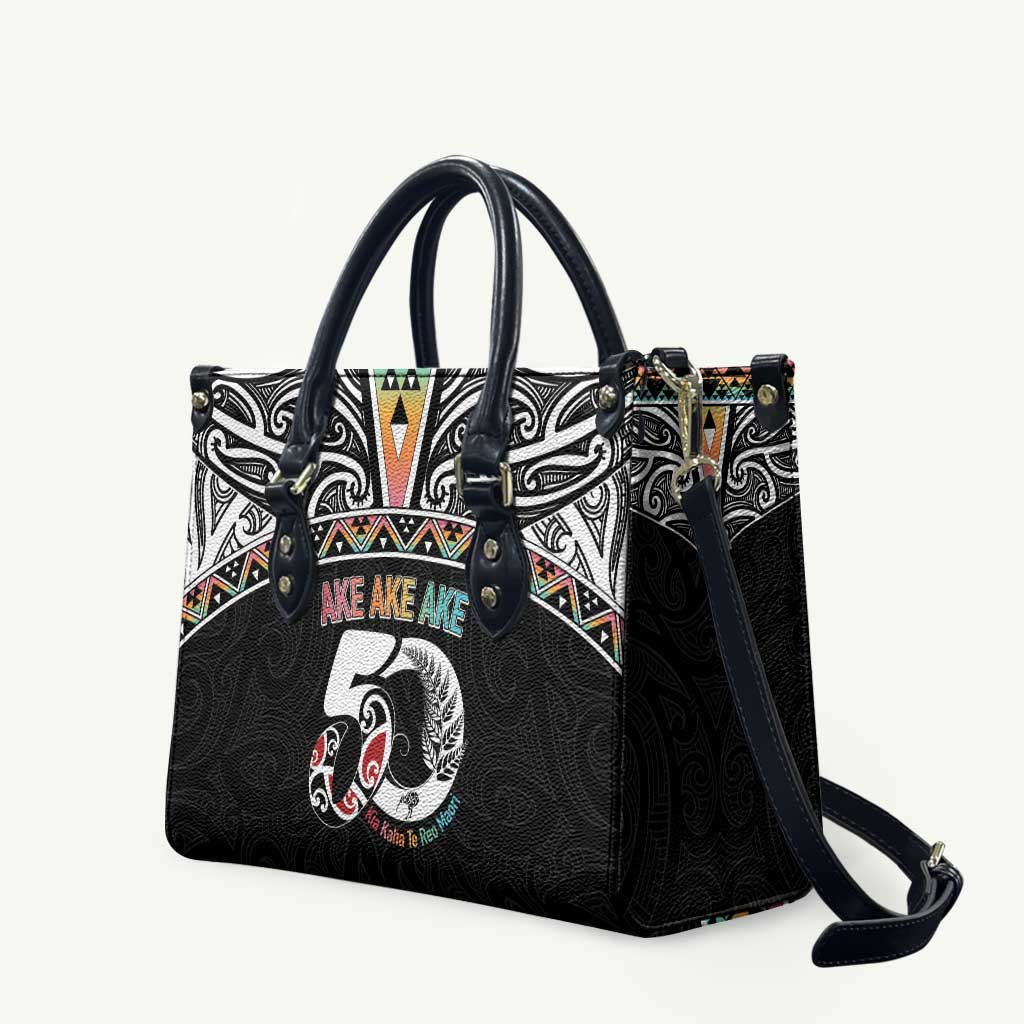 50 Years Kia Kaha Te Reo Maori Leather Bag Ake Ake Ake! - Aussie Hoodie