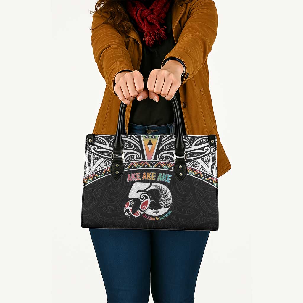 50 Years Kia Kaha Te Reo Maori Leather Bag Ake Ake Ake! - Aussie Hoodie