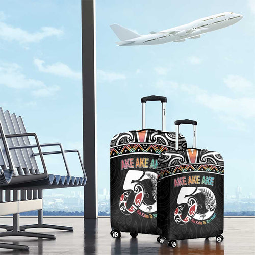 50 Years Kia Kaha Te Reo Maori Luggage Cover Ake Ake Ake! - Aussie Hoodie