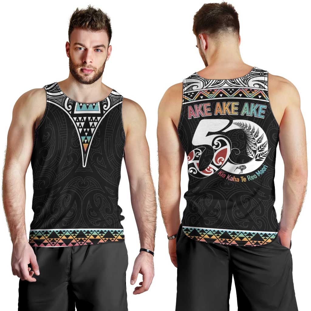 50 Years Kia Kaha Te Reo Maori Men Tank Top Ake Ake Ake! - Aussie Hoodie