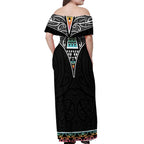 50 Years Kia Kaha Te Reo Maori Off Shoulder Maxi Dress Ake Ake Ake! - Aussie Hoodie