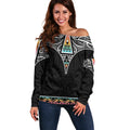 50 Years Kia Kaha Te Reo Maori Off Shoulder Sweater Ake Ake Ake! - Aussie Hoodie