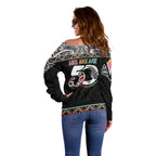 50 Years Kia Kaha Te Reo Maori Off Shoulder Sweater Ake Ake Ake! - Aussie Hoodie